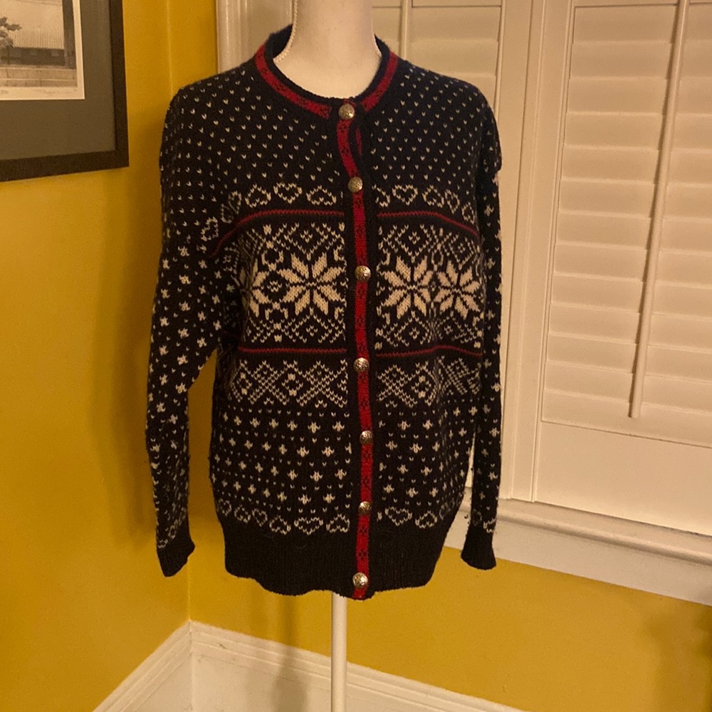 LL Bean vintage wool holiday sweater